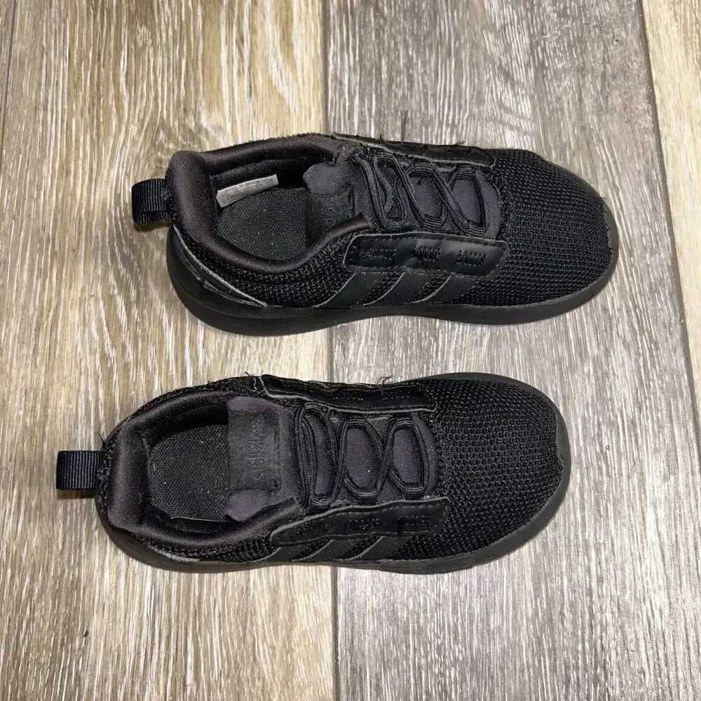 Adidas Racer Youth US Size 8.5K TR21 Triple Black Sneaker Shoes GZ9129